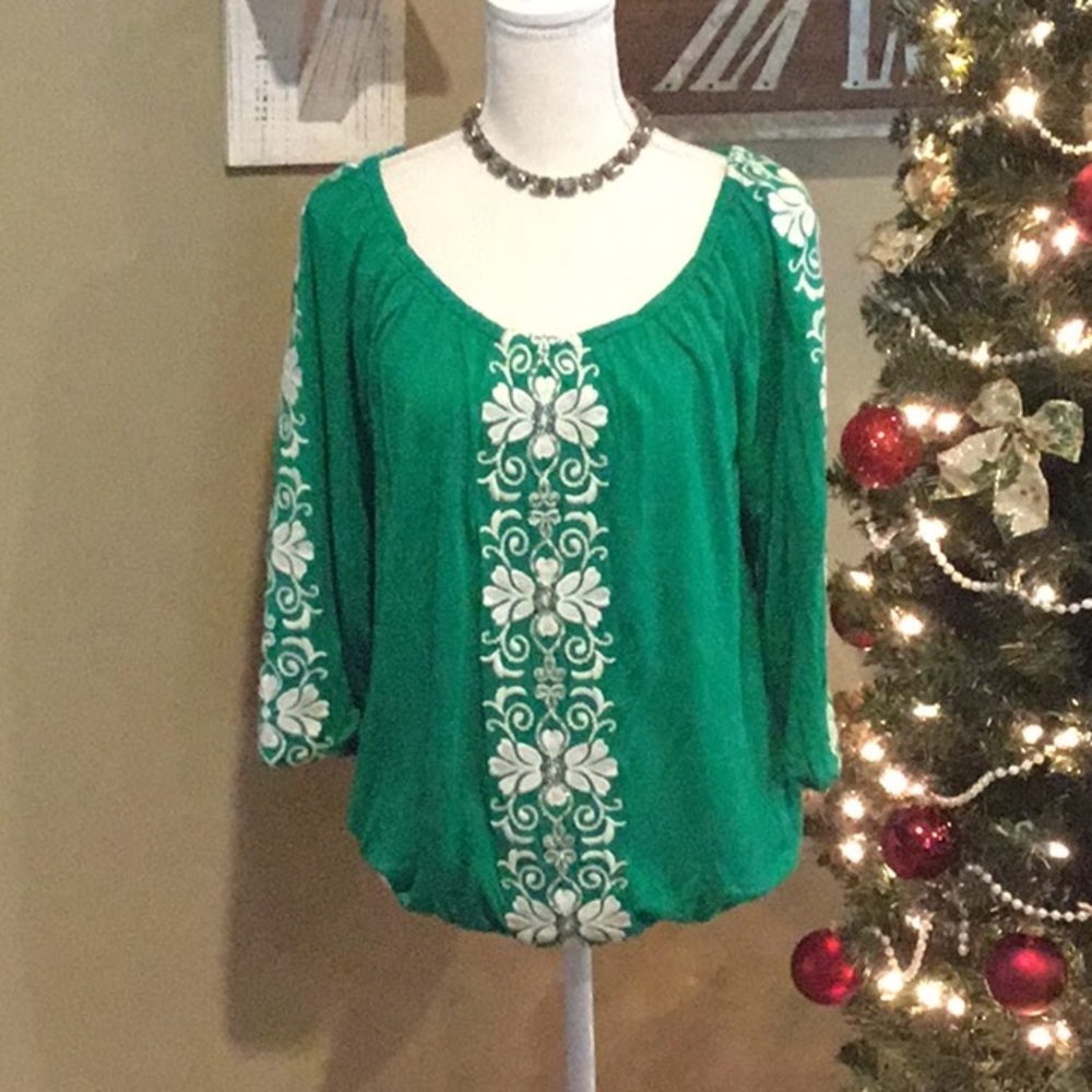 INC - 3/4 length sleeve Rayon Top